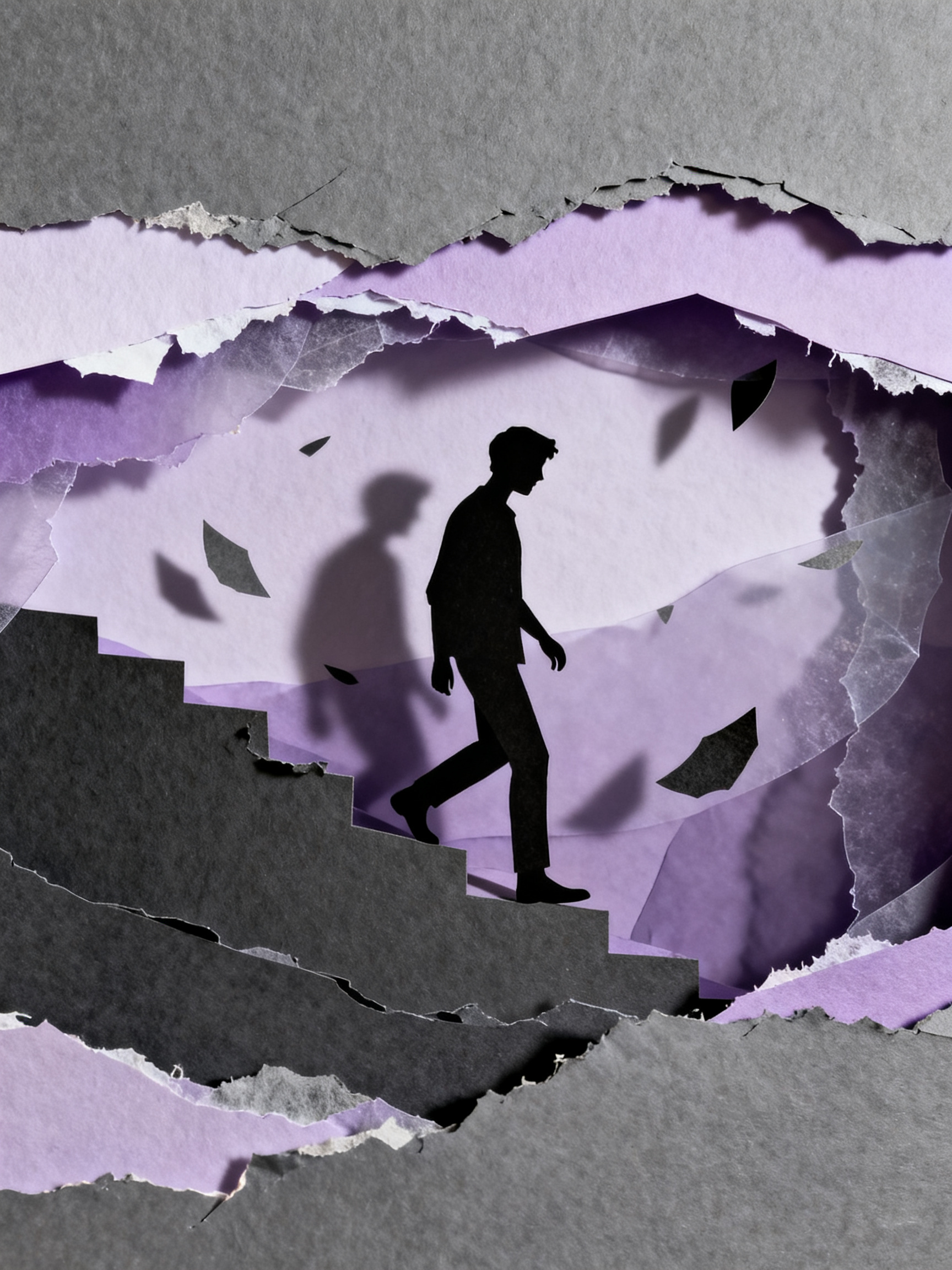 A dramatic perspective of a bridge being built over a chasm, symbolizing overcoming gaps in experien...