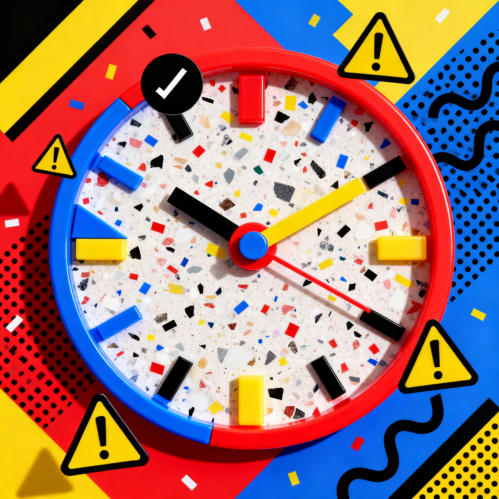 A symbolic composition of giant hands assembling a jigsaw puzzle of a complex digital landscape, wit...