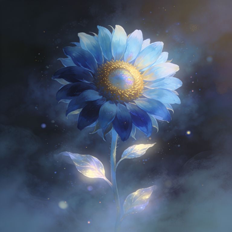 Blue Sunflower